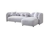 Hanna Gray Boucle RAF 110" Sectional