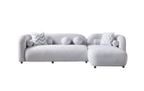 Hanna Gray Boucle RAF 110" Sectional