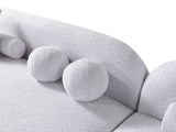 Hanna Gray Boucle RAF 110" Sectional