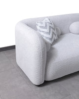 Hanna Gray Boucle RAF 110" Sectional