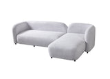 Hanna Gray Boucle RAF 110" Sectional