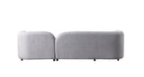 Hanna Gray Boucle RAF 110" Sectional