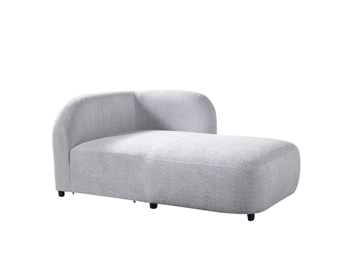 Hanna Gray Boucle RAF 110" Sectional