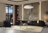 Anne Black Velvet Chair