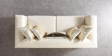 Belly Ivory Velvet Sofa 92" & Loveseat 76"