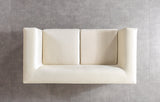 Belly Ivory Velvet Sofa 92" & Loveseat 76"