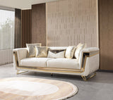 Belly Ivory Velvet Sofa 92" & Loveseat 76"