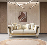 Belly Ivory Velvet Sofa 92" & Loveseat 76"