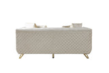 Belly Ivory Velvet Sofa 92" & Loveseat 76"