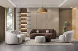 Emily Ivory Velvet Sofa 91" & Loveseat 81"