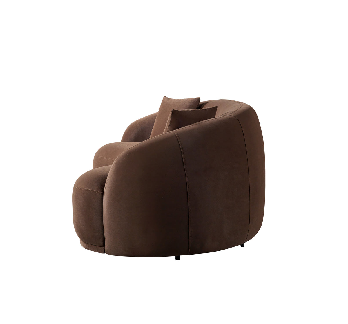 Emily Coffee Velvet Sofa 91"