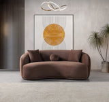Emily Coffee Velvet Sofa 91" & Loveseat 81"