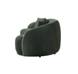 Emily Green Velvet Sofa 91" & Loveseat 81"
