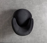 Emily Black Velvet Accent Chair