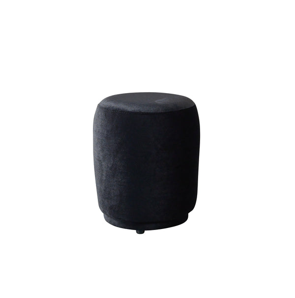 Ava Black Velvet Stool