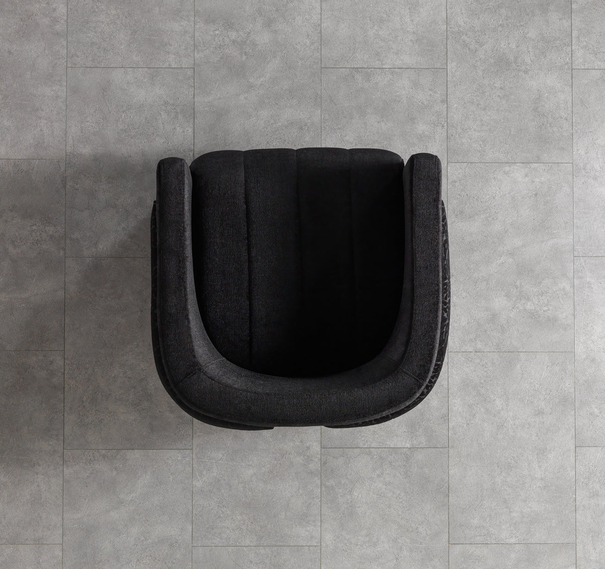 Carlina Black Velvet Chair view 8