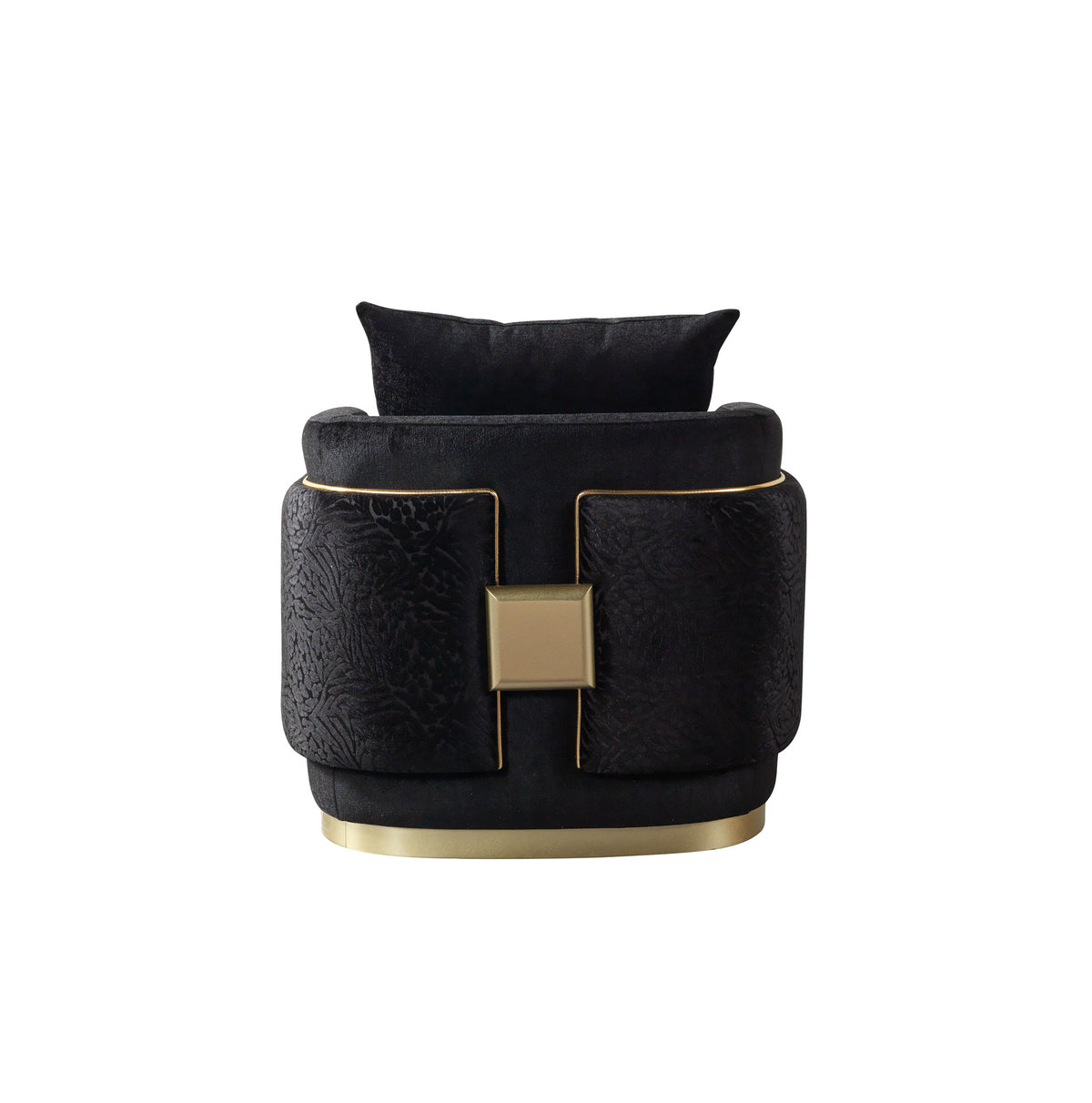 Carlina Black Velvet Chair view 6
