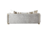 Carlina Ivory Velvet Sofa & Loveseat view 17