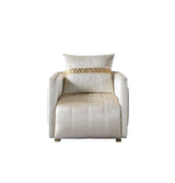 Carlina Ivory Velvet Sofa & Loveseat view 21