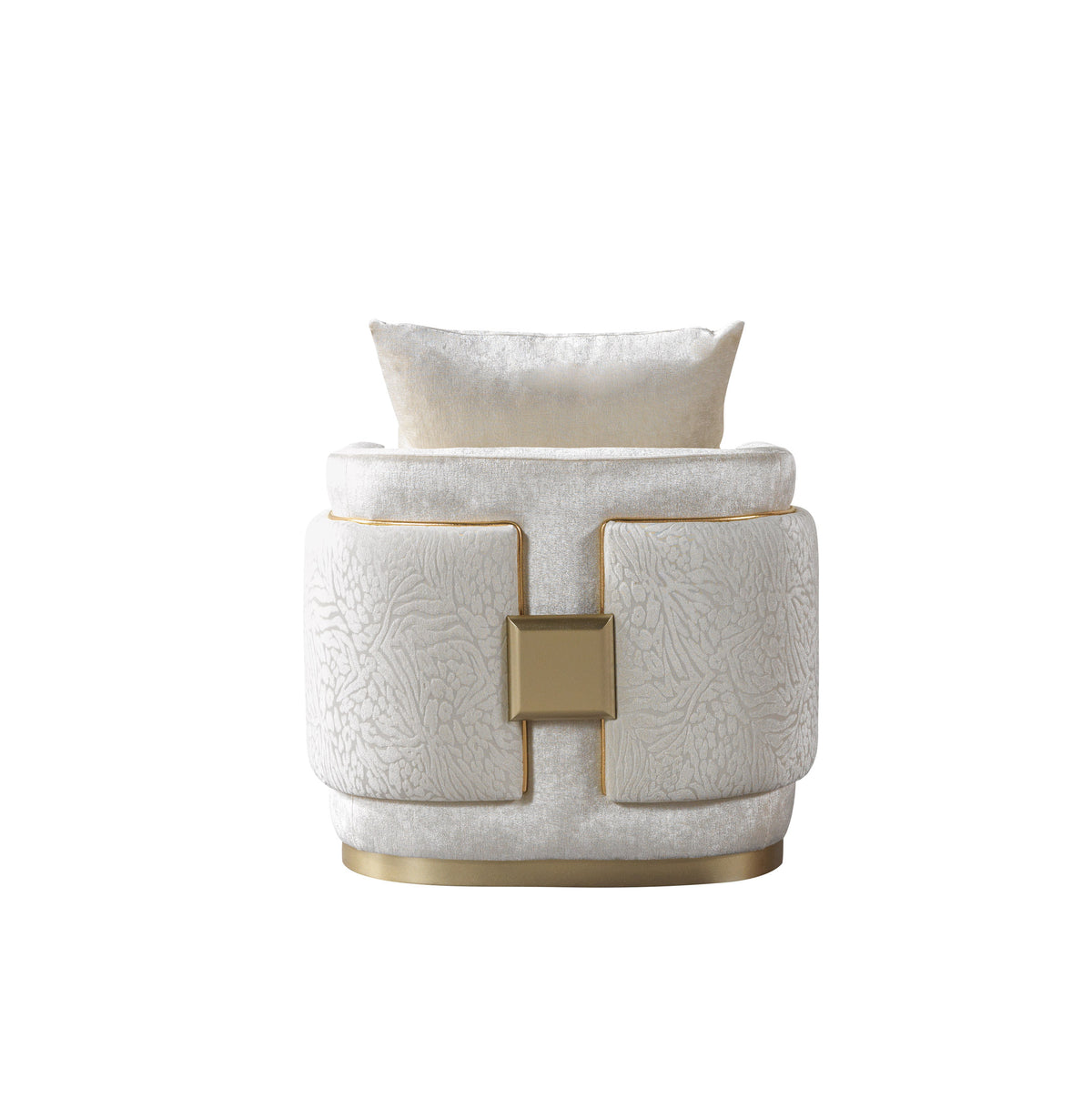 Carlina Ivory Velvet Sofa & Loveseat view 22