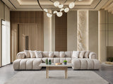 Lis Sand Boucle Double Chaise 147" Sectional from Ella Furniture