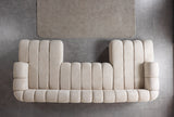 Lis Sand Boucle Double Chaise 147" Sectional view 5