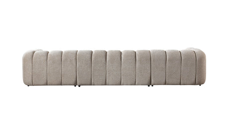 Lis Sand Boucle Double Chaise 147" Sectional view 16