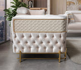 Fabiana Ivory Velvet Sofa & Loveseat view 10