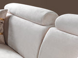 Fabiana Ivory Velvet Loveseat view 10