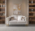 Fabiana Ivory Velvet Loveseat from Ella Furniture