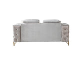 Fabiana Ivory Velvet Sofa & Loveseat view 19