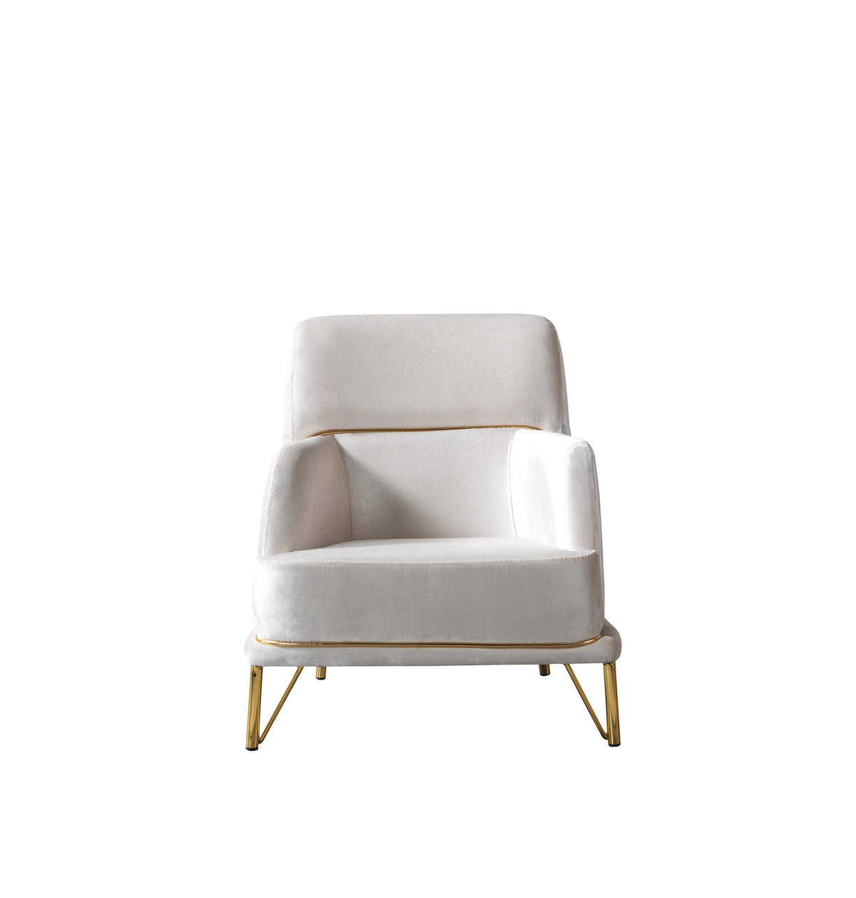 Fabiana Ivory Velvet Sofa & Loveseat view 21