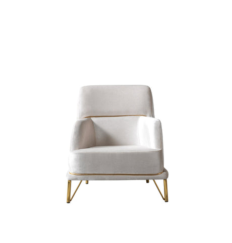 Fabiana Ivory Velvet Sofa & Loveseat view 21
