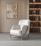 Fabiana Ivory Velvet Sofa & Loveseat view 20