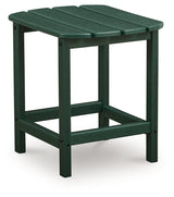 Sundown Shores Green Outdoor End Table