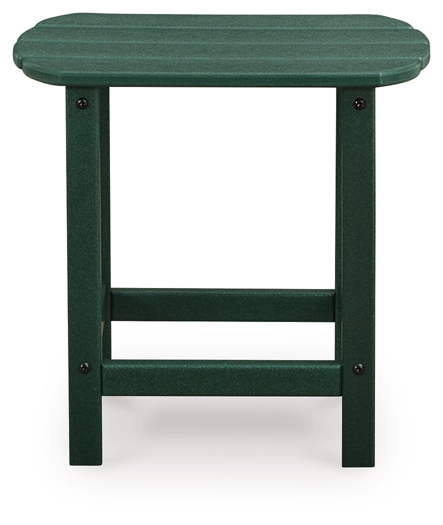 Sundown Green Shores 2 Adirondack Chairs with End table