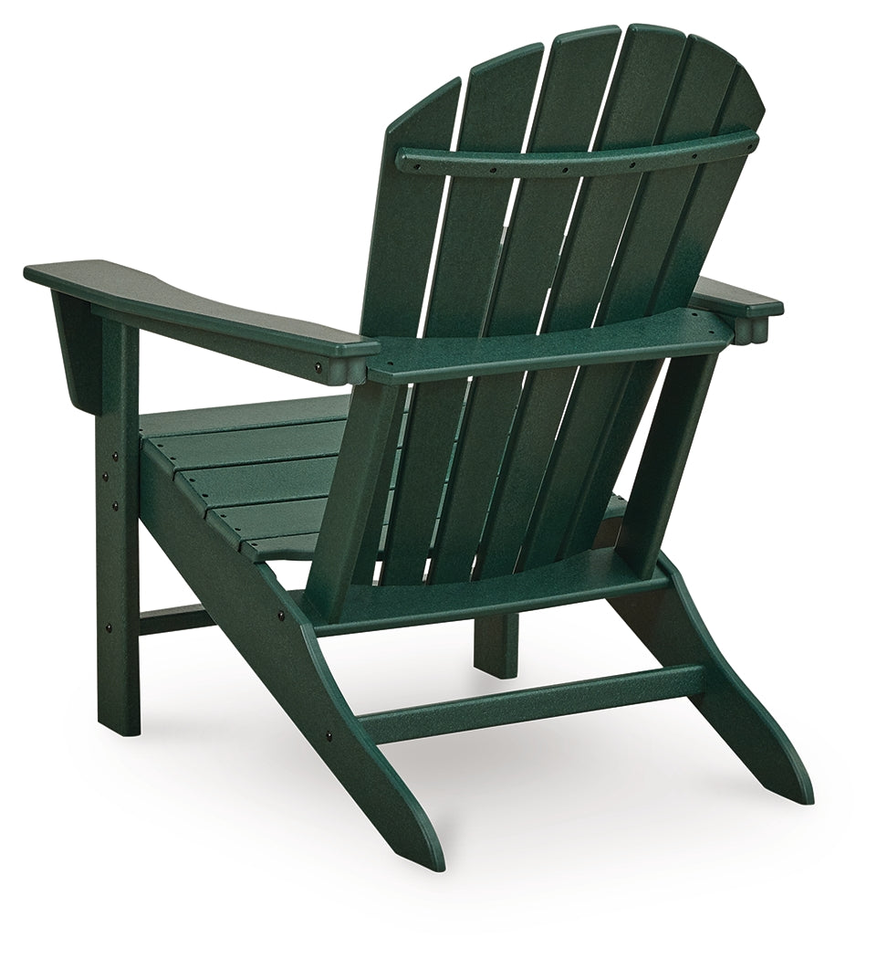 Sundown Green Shores 2 Adirondack Chairs with End table