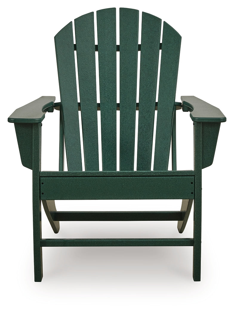 Sundown Green Shores 2 Adirondack Chairs with End table