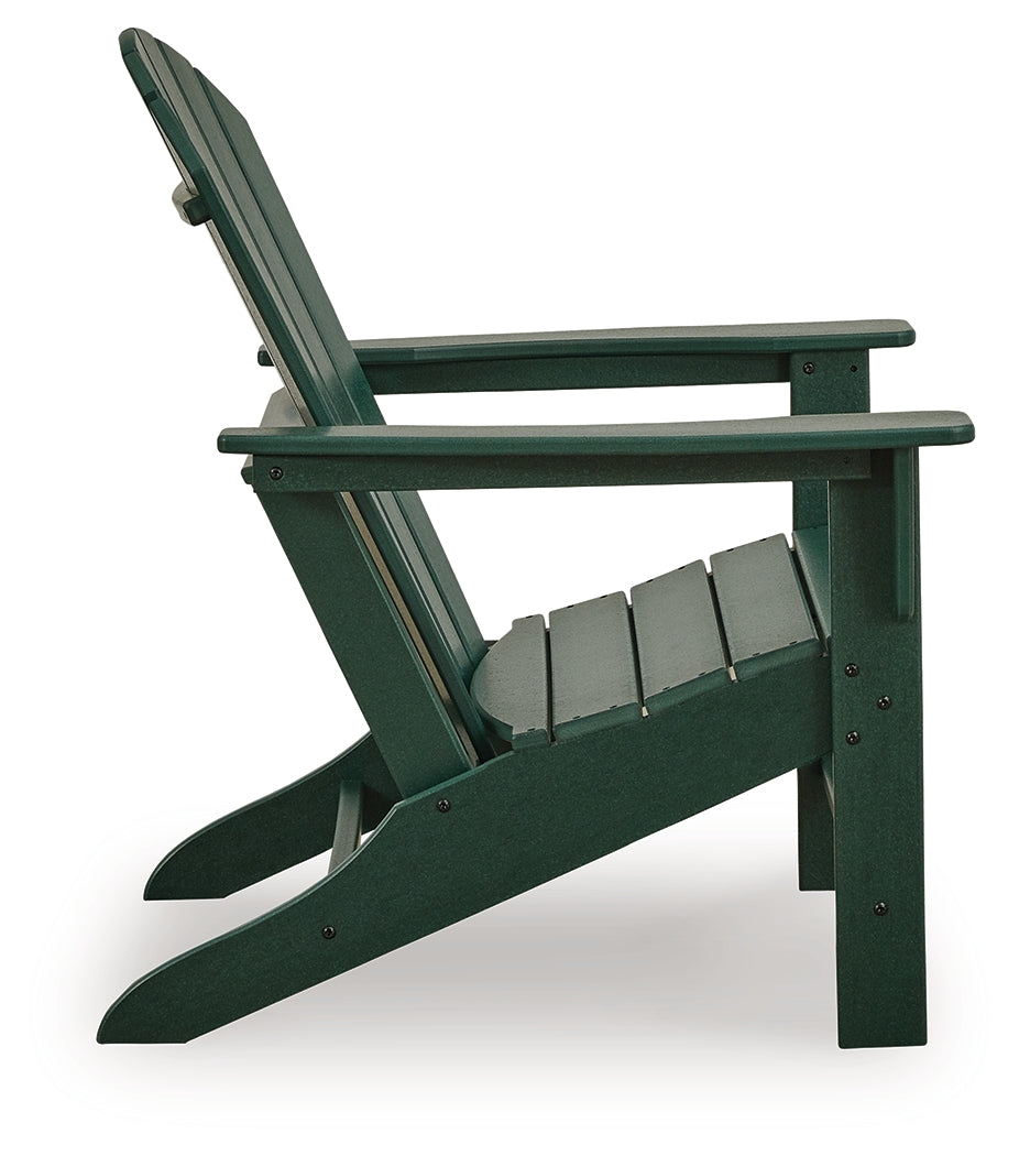 Sundown Green Shores 2 Adirondack Chairs with End table