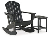 Sundown Black Treasure Outdoor Chair With End Table