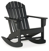 Sundown Treasure Black Outdoor Rocking Chair - Ella Furniture