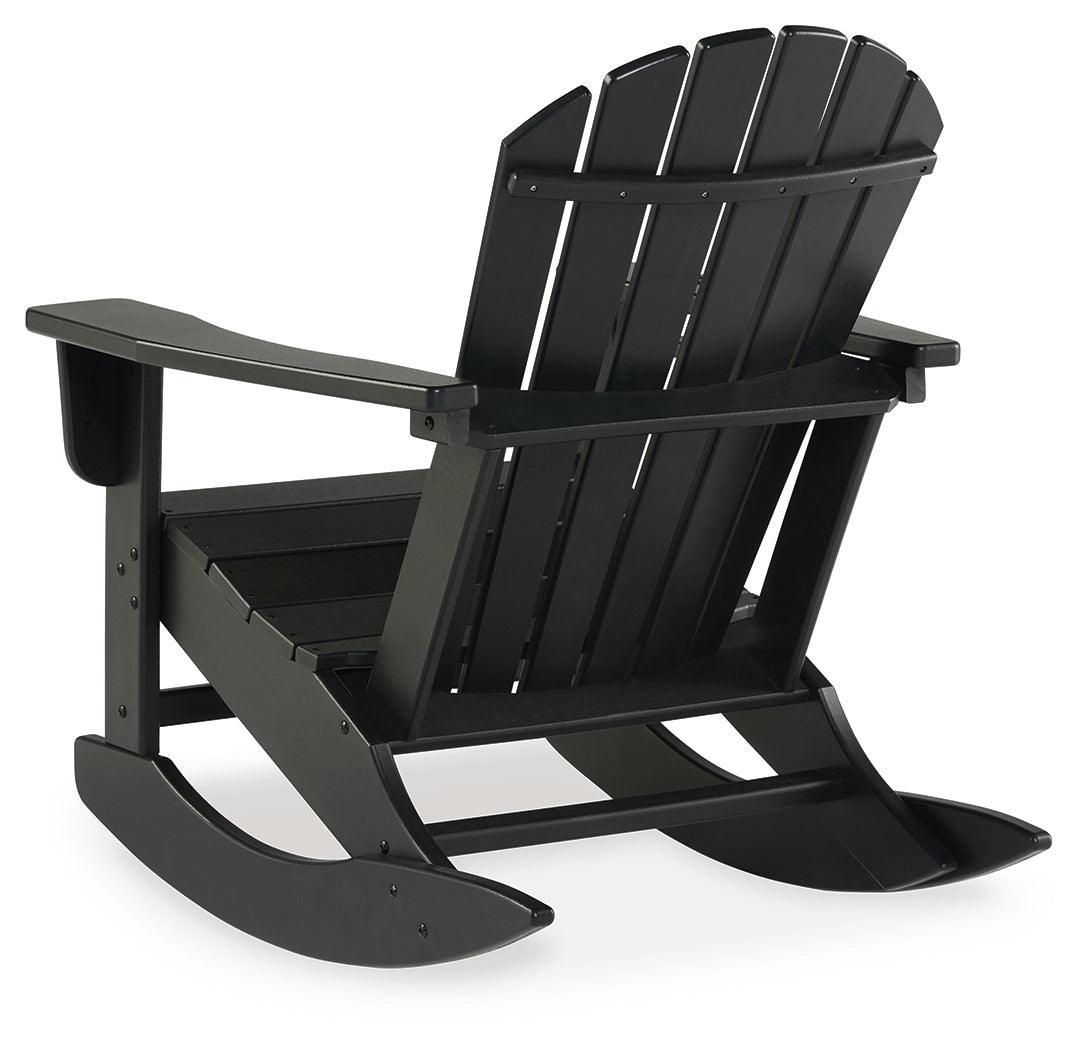 Sundown Treasure Black Outdoor Rocking Chair - Ella Furniture