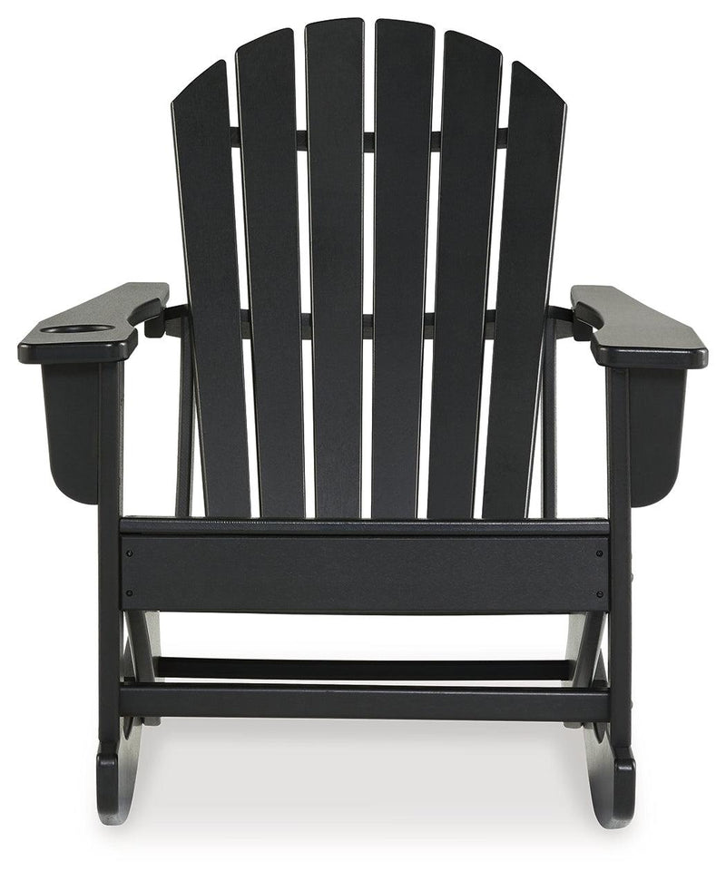 Sundown Treasure Black Outdoor Rocking Chair - Ella Furniture