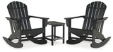 Sundown Black Treasure 2 Outdoor Chairs with End Table