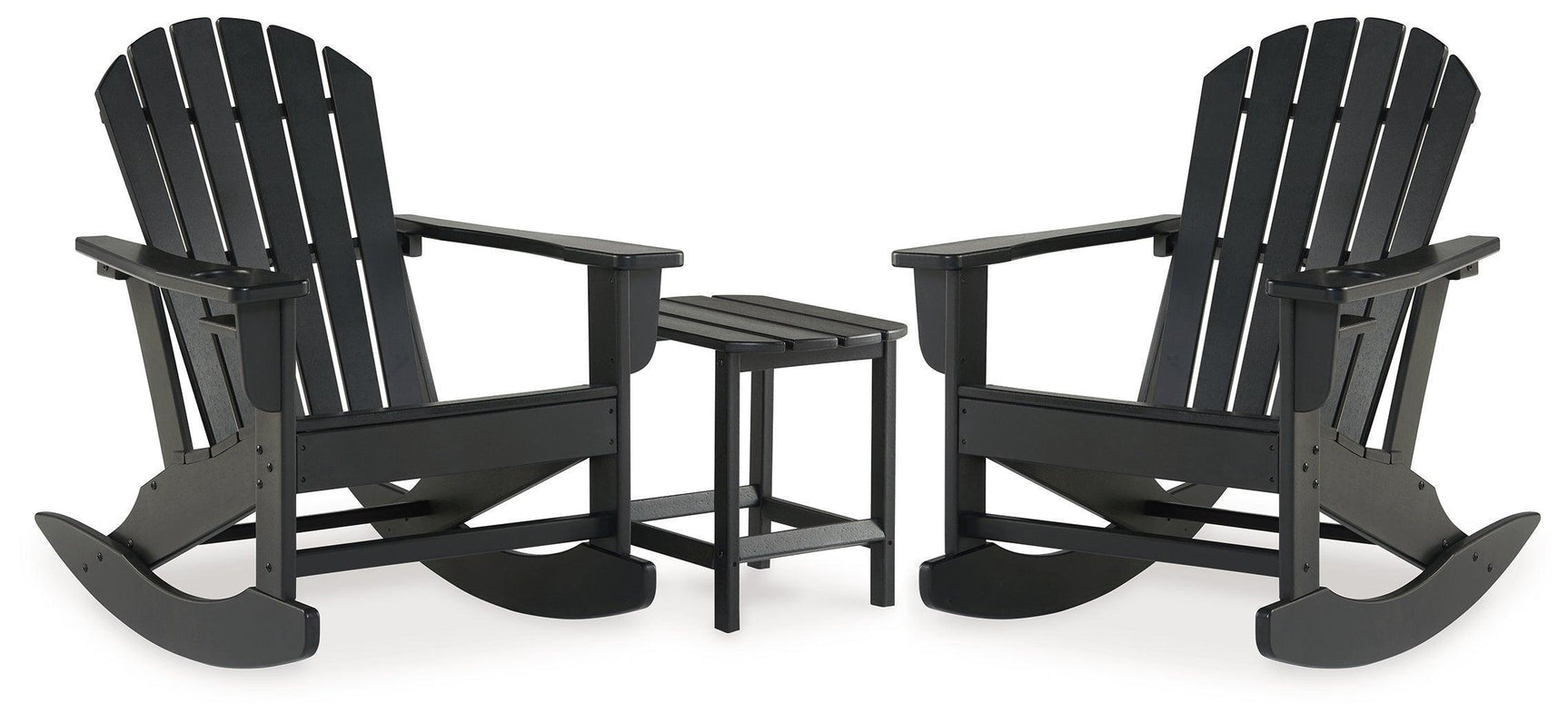 Sundown Black Treasure 2 Outdoor Chairs with End Table