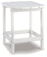 Sundown White Treasure Outdoor Chair with End Table