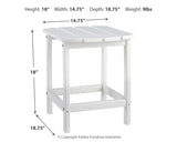 Sundown White Treasure Outdoor Chair with End Table