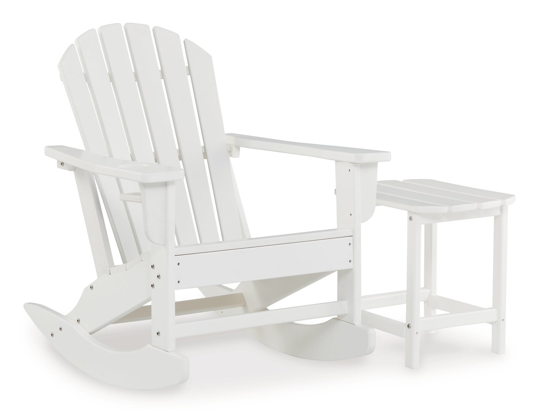 Sundown White Treasure Outdoor Chair with End Table