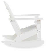 Sundown Treasure White Outdoor Rocking Chair - Ella Furniture