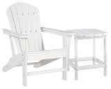 Sundown White Treasure Outdoor Chair with End Table